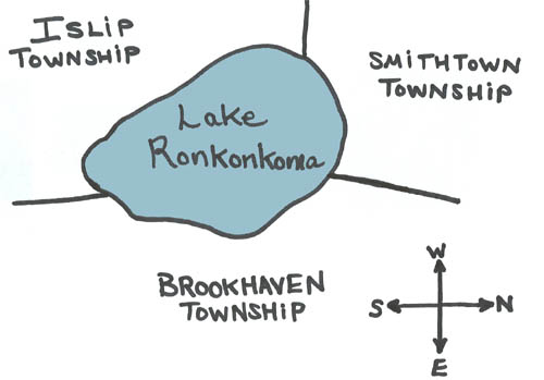 Boundaries of Lake Ronkonkoma