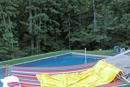 Pool is finished, sod is placed