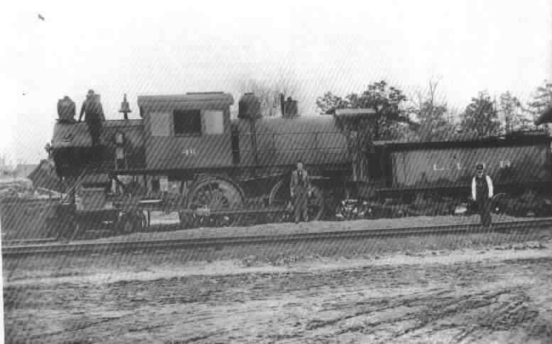 picture of 1900 LIRR 
    Camelback Engine No. 46